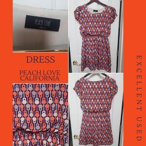 EUC - Peach Love California Dress L